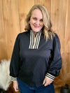 Black Quilted Quarter Zip