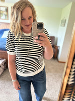 Black Striped Top