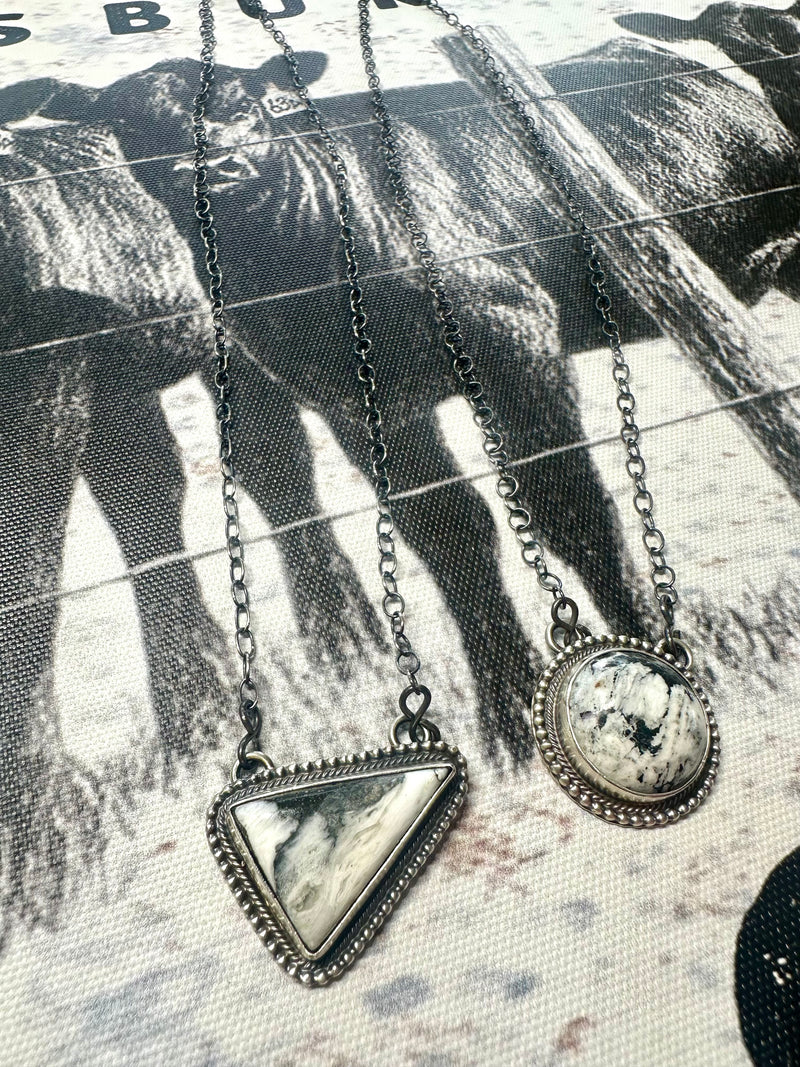 White Buffalo Stone Necklace