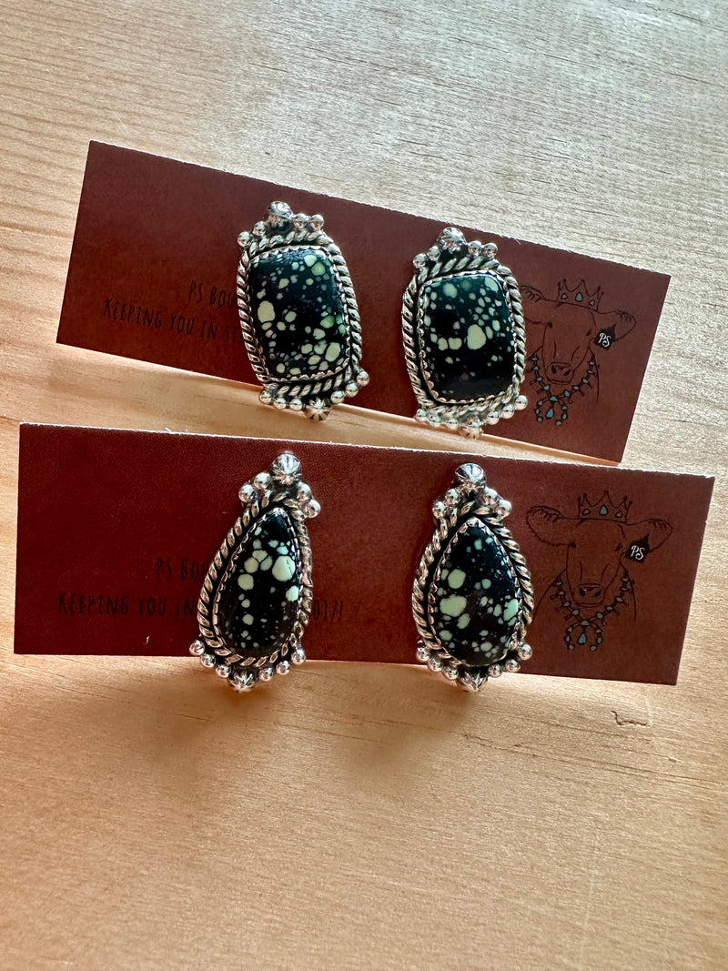 New Lander Turquoise Stud Earrings