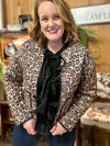 Taupe Leopard Bow Tie Jacket