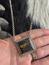 Blackjack Square Bar Necklace