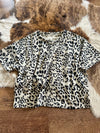 Girls Leopard Pocket Top