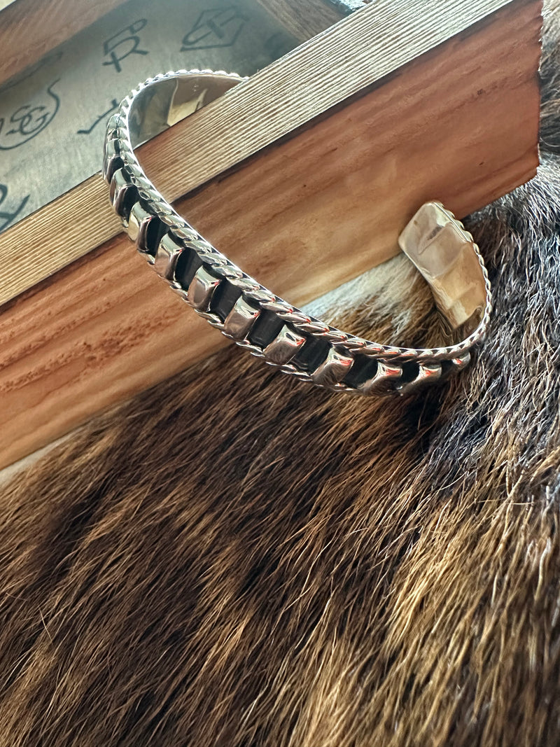 Rectangle Sterling Cuff Bracelet