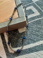Lapis / Pearls Necklace
