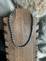 Pearl / Saucer Pearl Necklace 17-18”