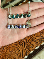 6 Stone Bar Necklace