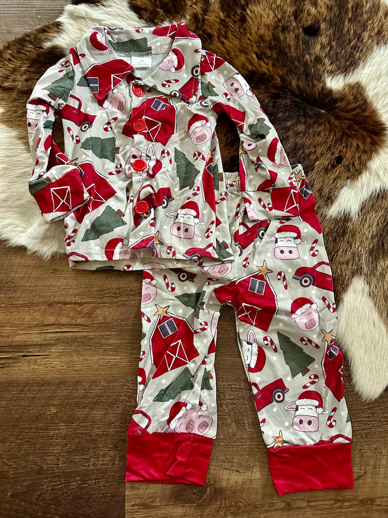 Farm Christmas Pjs