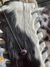 Purple Spiny Stone Necklace