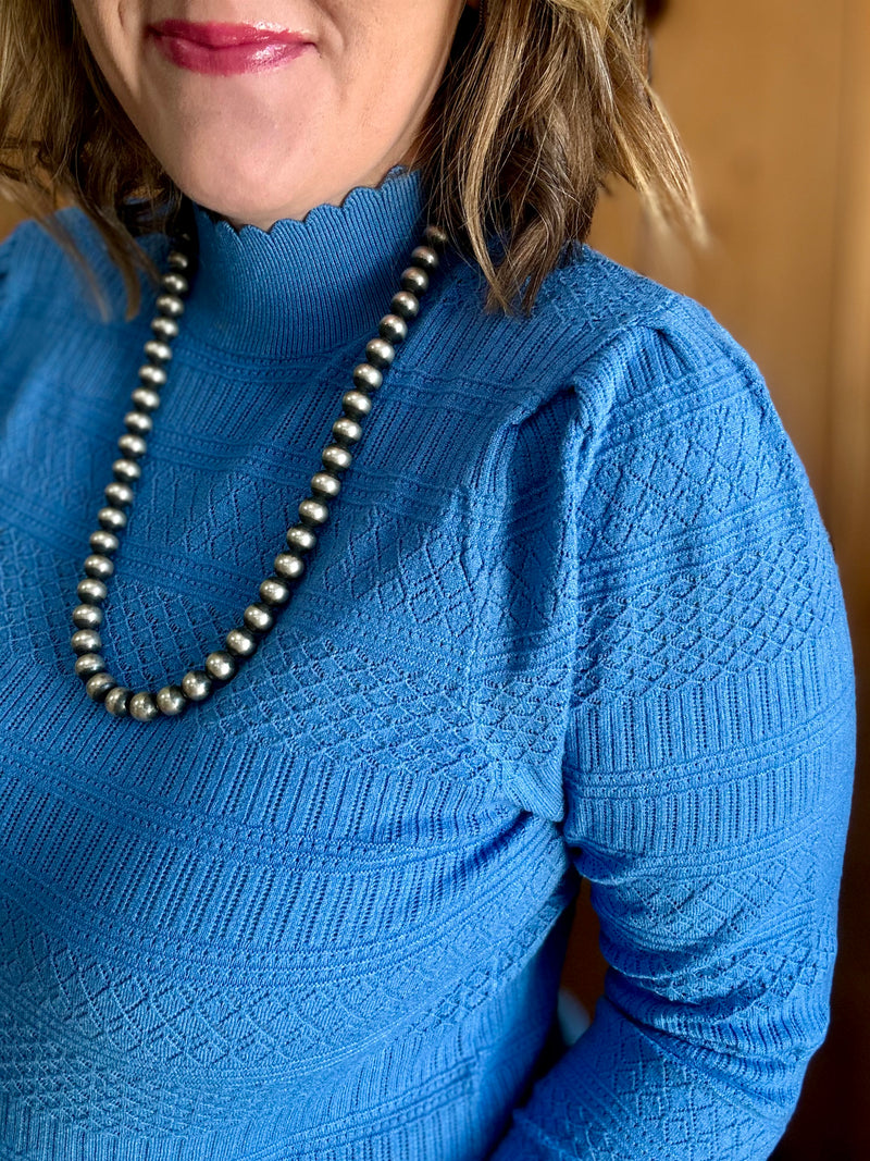 Lightweight Mock Neck Sweater