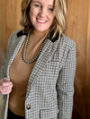 Classy Houndstooth Blazer
