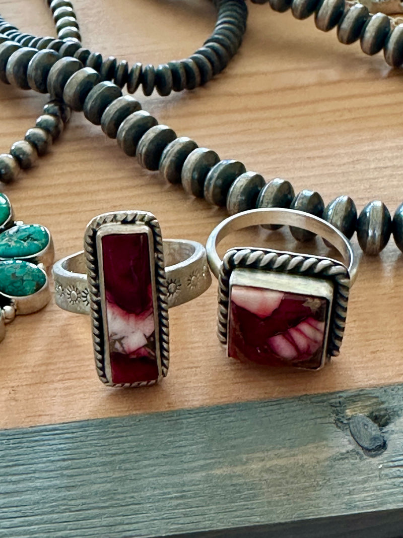 Dahlia Rose Adjustable Rings