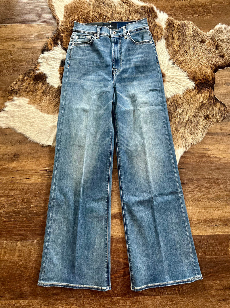 7FAM High Rise Wide Leg Jo’s - Medium Wash