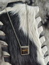 Blackjack Square Bar Necklace