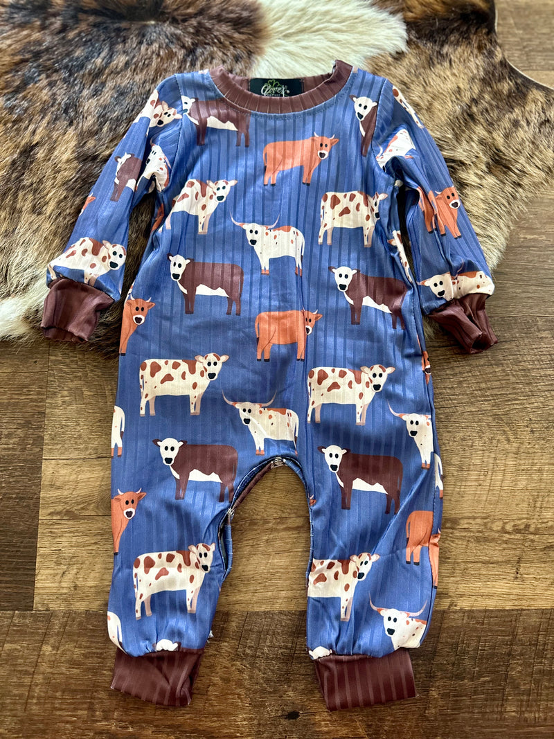 Boys Blue Steer Jumper