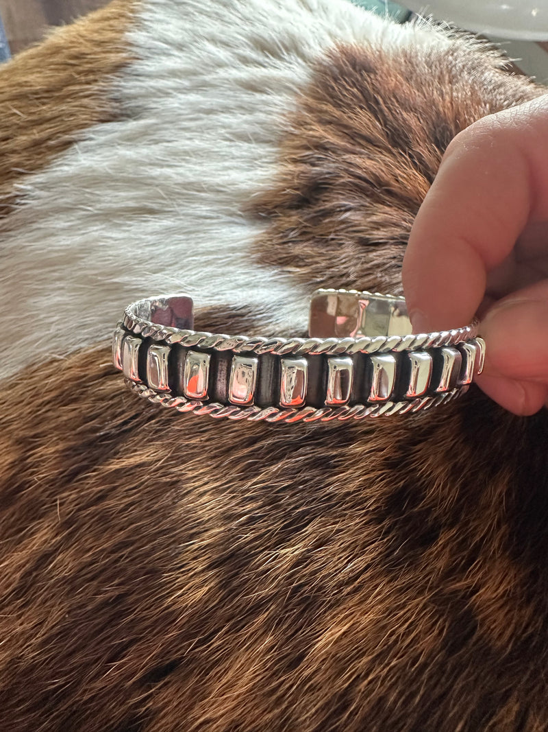Rectangle Sterling Cuff Bracelet