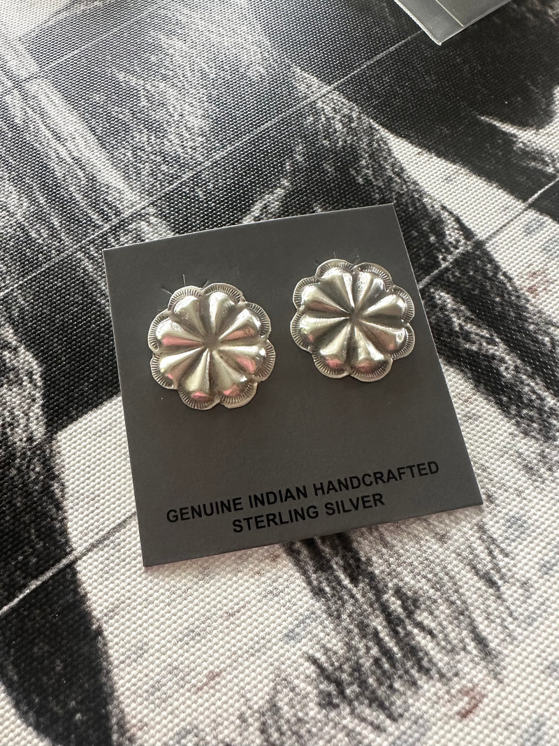 Sterling Flower Earrings
