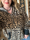Leopard Hooded 1/4 Zip