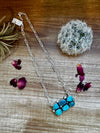 Kingman turquoise necklace on chain II