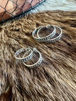 Skinny Ball Hoop Earrings