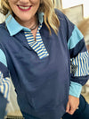 Navy Mix & Match Top