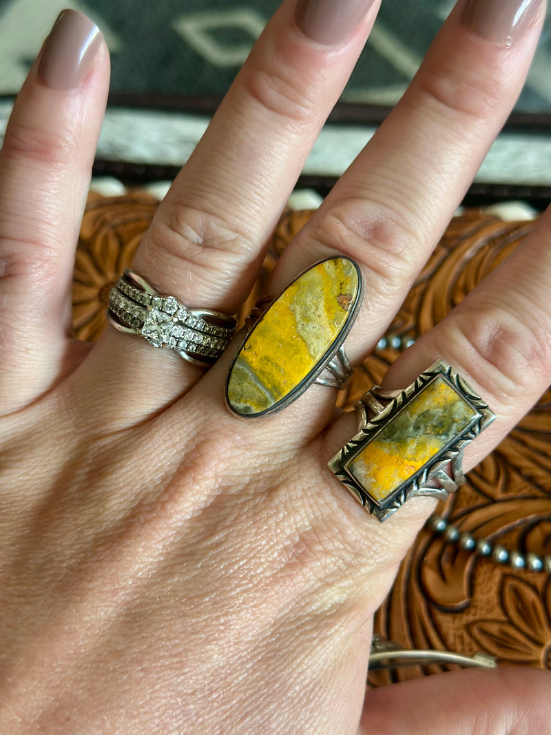 Bumblebee Jasper Rings