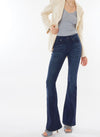 Kan Can Mid Rise Dark Flare Jeans