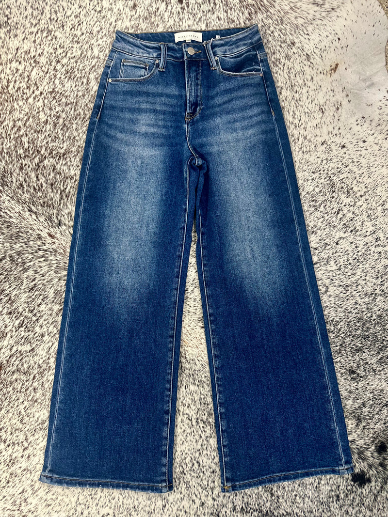 Risen Wide Crop Jeans