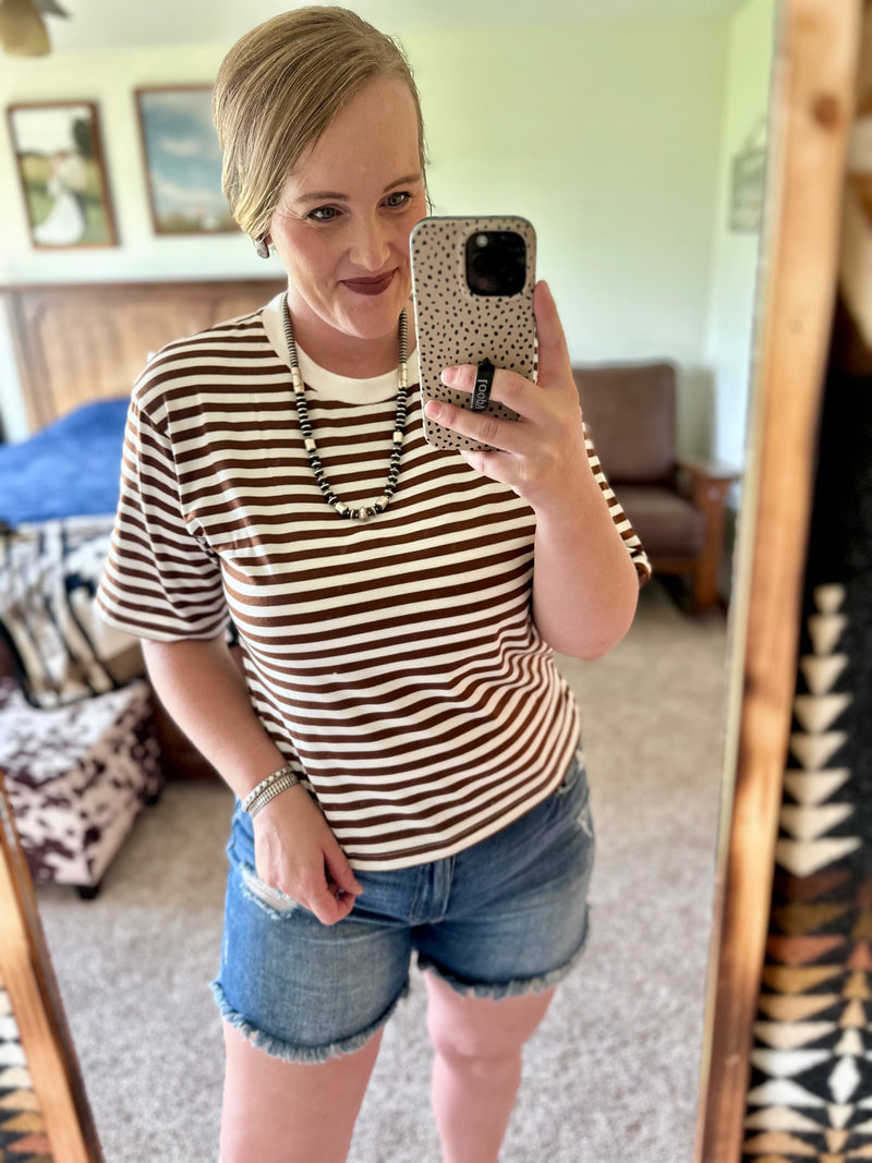 Chocolate Striped Top