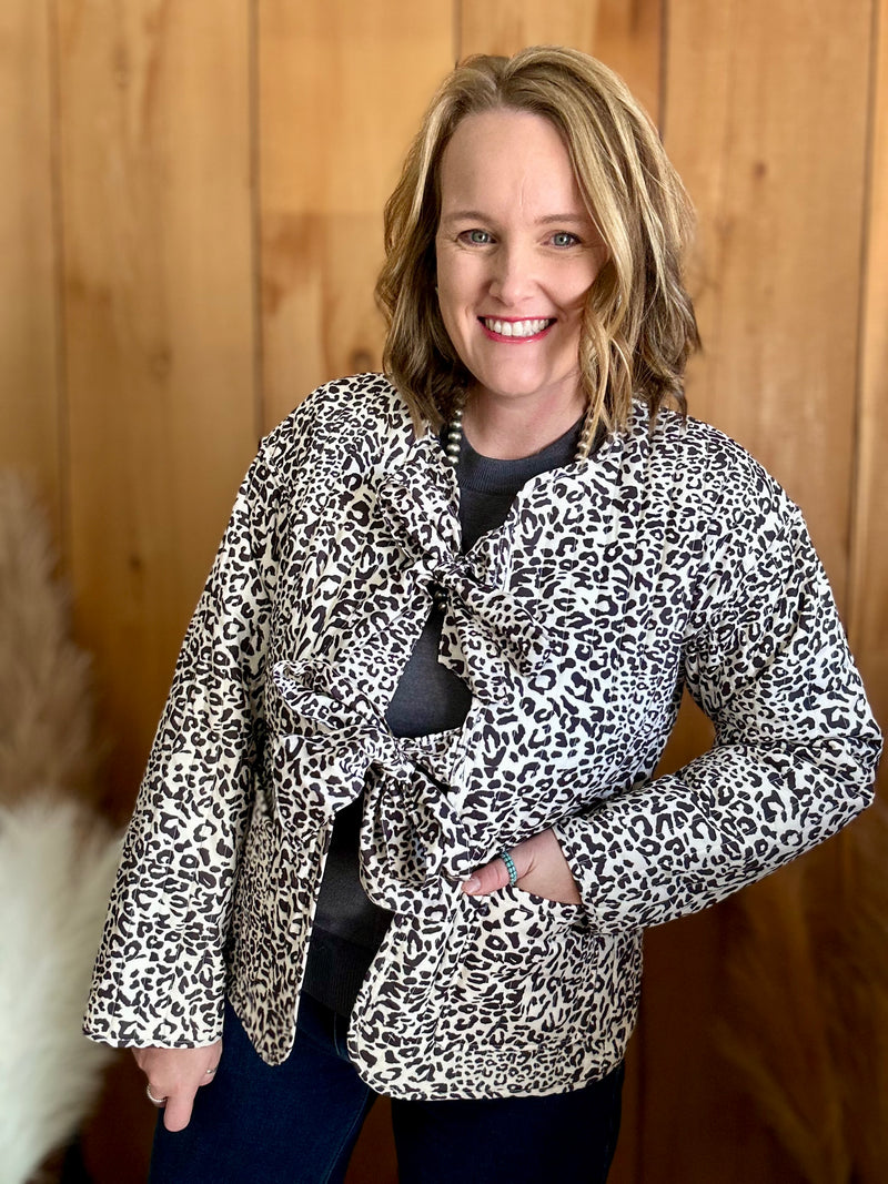 Leopard Quilted Jacket