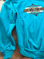 Teal Aztec Sweatshirt