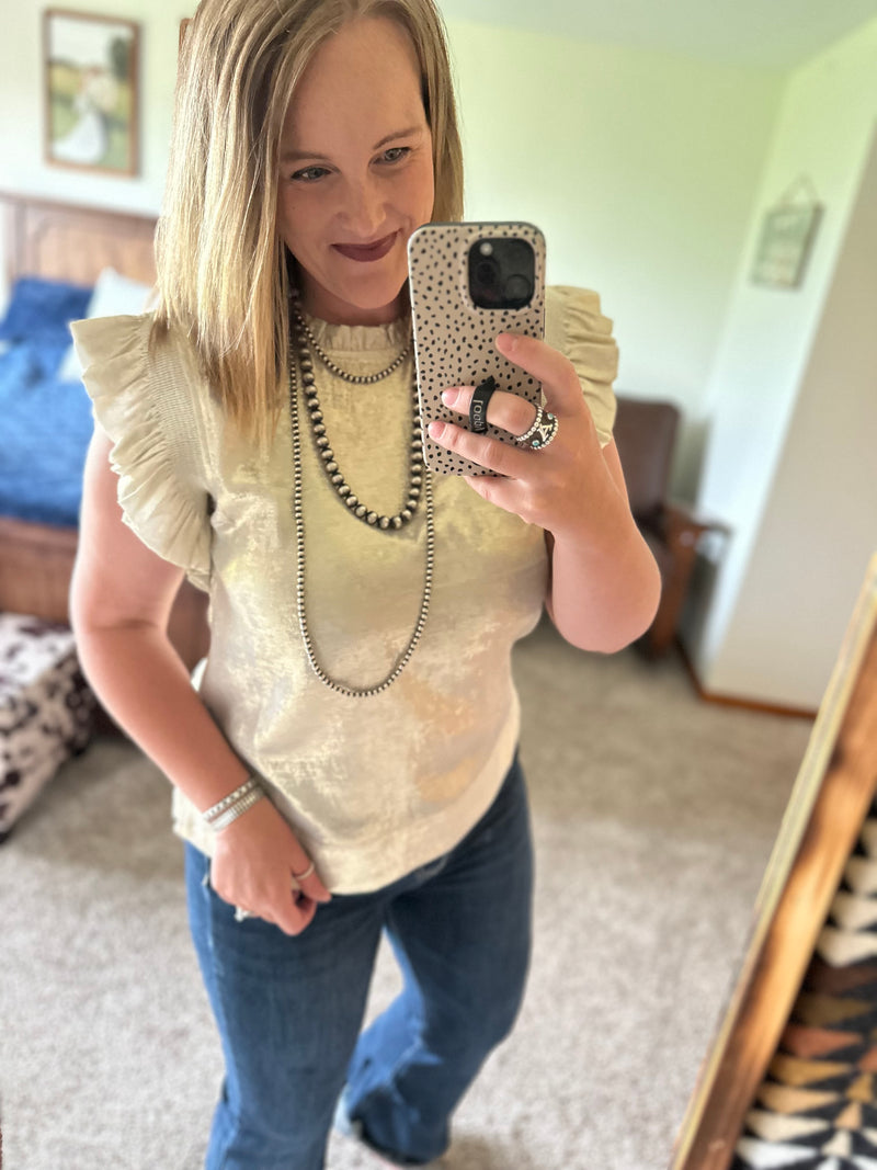 Pearl Shimmer Top