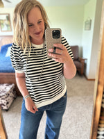 Black Striped Top