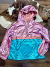 Metallic Colorblock Windbreaker