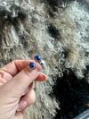 Blue Lapis Adjustable Double Stone Ring