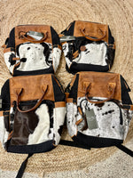 Leather / Cowhide Diaper Bag
