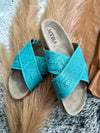 Taylor Creek Turquoise Sandals