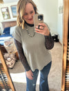 Black Stitch Mesh Top