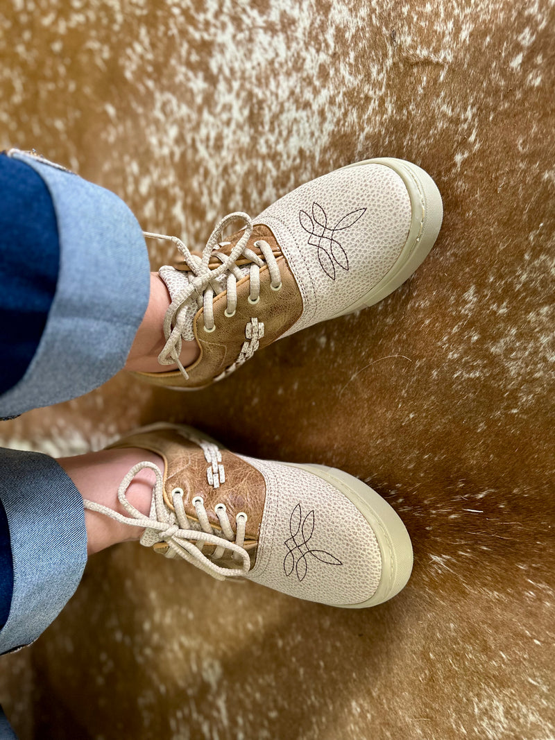 Boot Stitch Leather Tennis Shoes