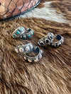 Stamped Hoop Earrings