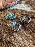 Stamped Hoop Earrings