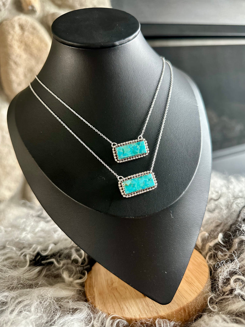 Turquoise Mini Bar Necklace