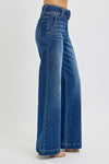 Risen Wide Leg Jeans with Removable Belt