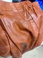 Croc Pleather Pants