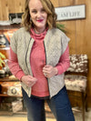 Greige Quilted Jersey Vest