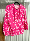 Fuschia Smiley Windbreaker