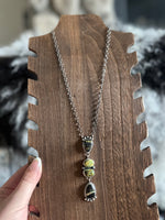 BlackJack Drop Stone Necklace