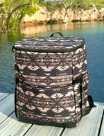 Brown Aztec Backpack Cooler