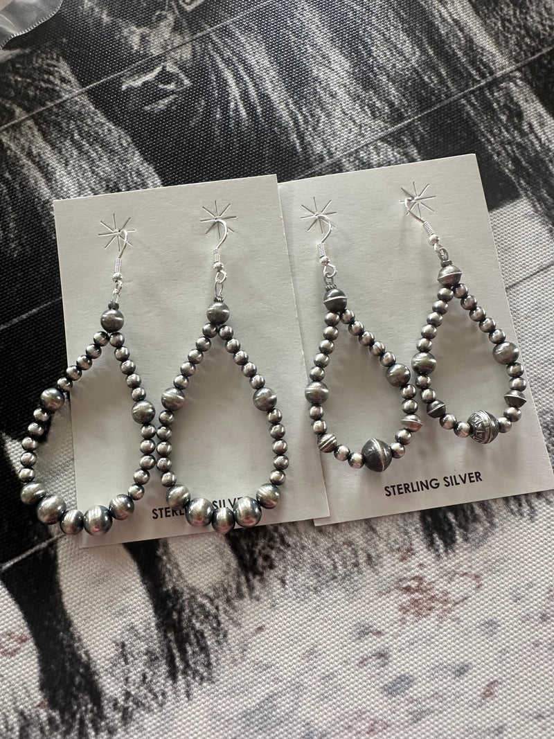 Pearl Hoop Earrings