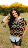 Wild West Weaves Top - Short Sleeve